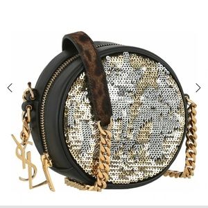 YSL Small Bubble Sequin Crossbody Bag